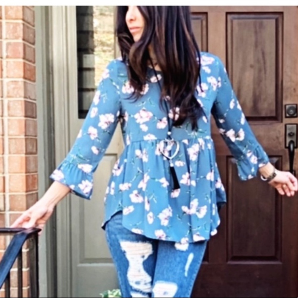✨LAST ONES✨BOHO CHIC BELL SLEEVES TUNIC TOP - Picture 5 of 9
